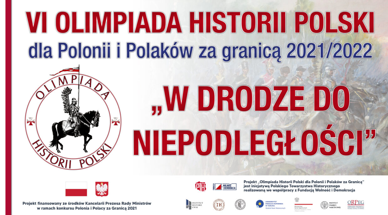 VI edycja Olimpiady Historii Polski dla Polonii i Polaków za granicą 2021/2022