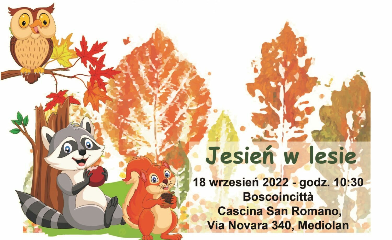 Autunno nella foresta – 18 settembre 2022 – Laboratori educativi per i bambini